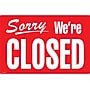 Cosco Open/Closed Indoor Wall Sign, 12" x 8", Red/White (098012)~#|#~sp56876742_sc7