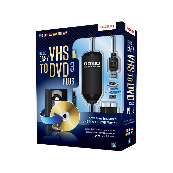 Roxio Easy VHS to DVD 3 Plus for 1 User, Windows, DVD