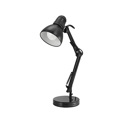 VLight Incandescent Desk Lamp, 22"H, Black (VS01116SETB) at Staples