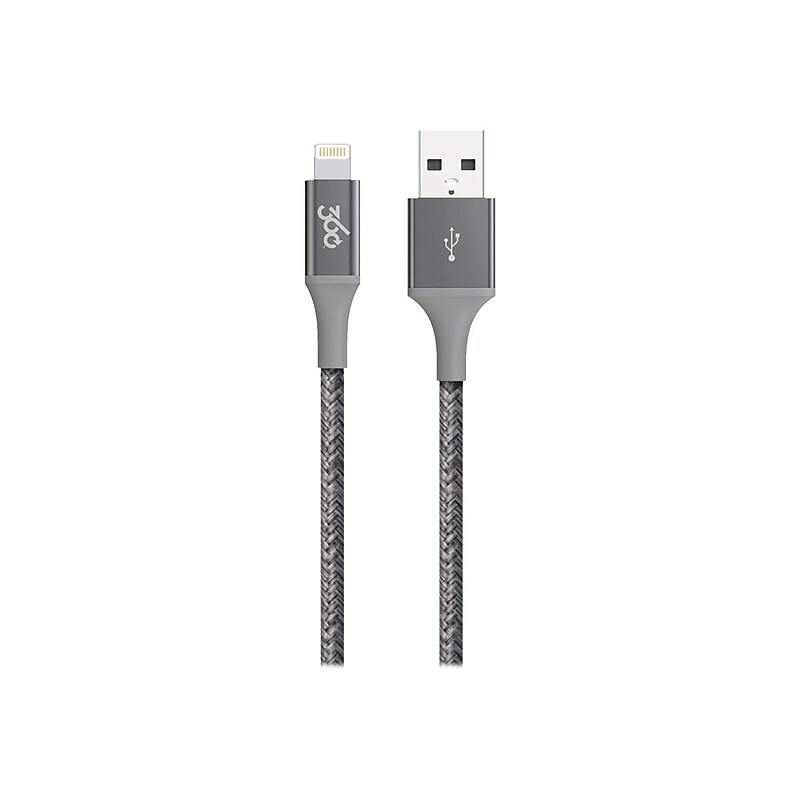 360 Electrical Authentic Collection Lightning to USB for iPhone/iPad/iPod Touch, Charcoal (360650-CH) image 1