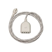 360 Electrical Harmony Collection Habitat+4.8A USB Extension for Most Smartphones, French Gray (360617)