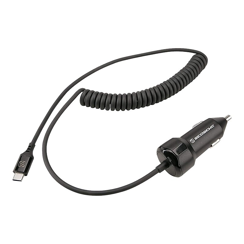 Scosche PowerVolt USB Car Charger for Most Smartphones, Black (CPDC203-SP) image 1