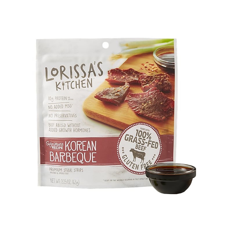 Lorissa's Kitchen Beef Jerky, Korean Barbeque, 2.22 oz. (JLB78032) image 1