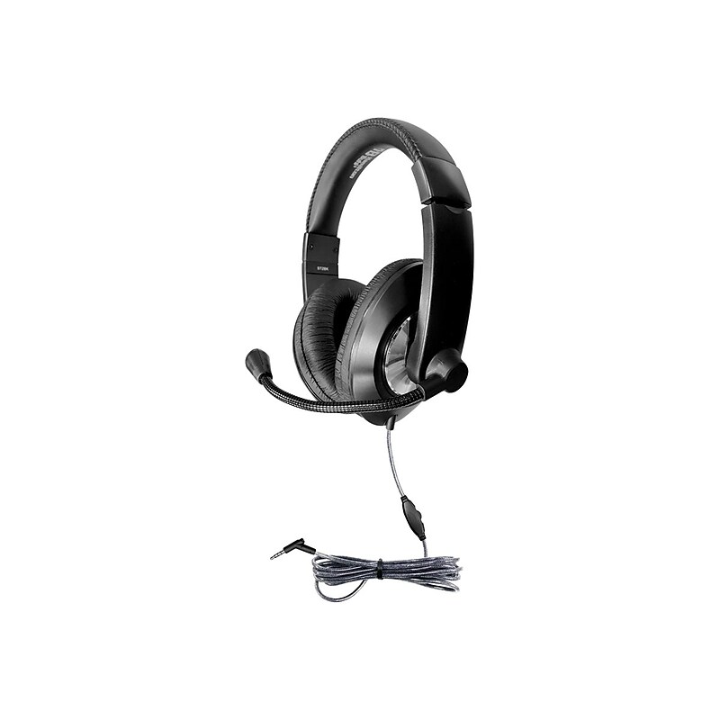 Hamilton Buhl Smart-Trek Deluxe Stereo Phone Headset, Over-the-Ear, Black (ST2BK) image 1