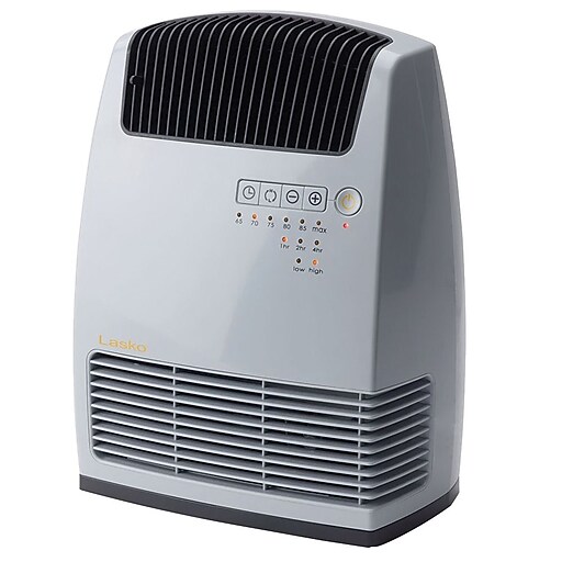 Lasko 1500-Watt 5000 BTU Indoor/Outdoor Ceramic Electric Heater, Gray  (CC13251) | Staples