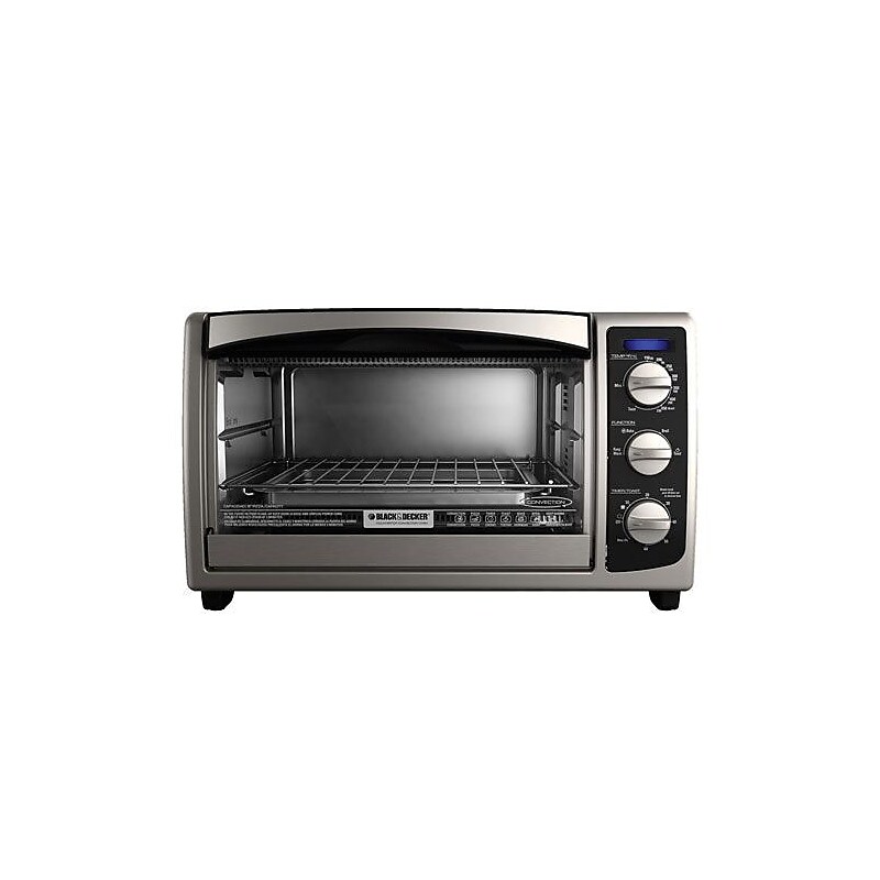 Black & Decker™ 6-Slice Countertop Convection Toaster Oven, Black (TO1675B) image 1