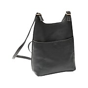 Royce Leather Vaquetta Sling Backpack, Solid, Black (VLSLBP-BLK)