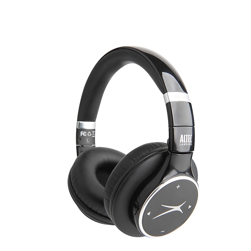 Altec Lansing 007 Wireless Bluetooth Headphones, Black (MZX007-BLK) image 1