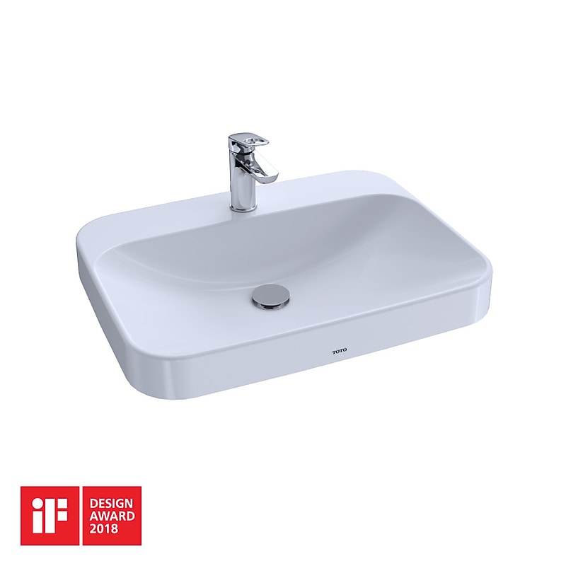 Toto Arvina Vessel Vitreous China Bathroom Sink, Cotton White (LT416G#01) image 1