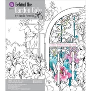 Prima Marketing Coloring Book Behind The Garden Gate 45 Sheets