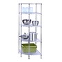 Honey-Can-Do 5-Tier Corner Shelf, Chrome (SHF-04886)~#|#~sp5731704_sc7