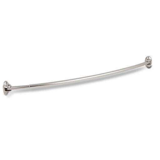 Honey Can Do 72" Curved Hotel Shower Rod, Brushed Nickel ( BTH03382
