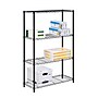 Honey-Can-Do 4-Shelf Metal Shelving Unit, 36"W, Black (SHF-03936)~#|#~sp5731889_sc7