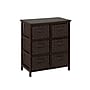 Honey Can Do Woven Strap 6 Drawer Chest with Wooden Frame, Espresso Black (TBL-03759)~#|#~sp5732307_sc7