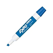 Expo Dry Erase Markers, Chisel Tip, Blue, 12/Pack (80003)