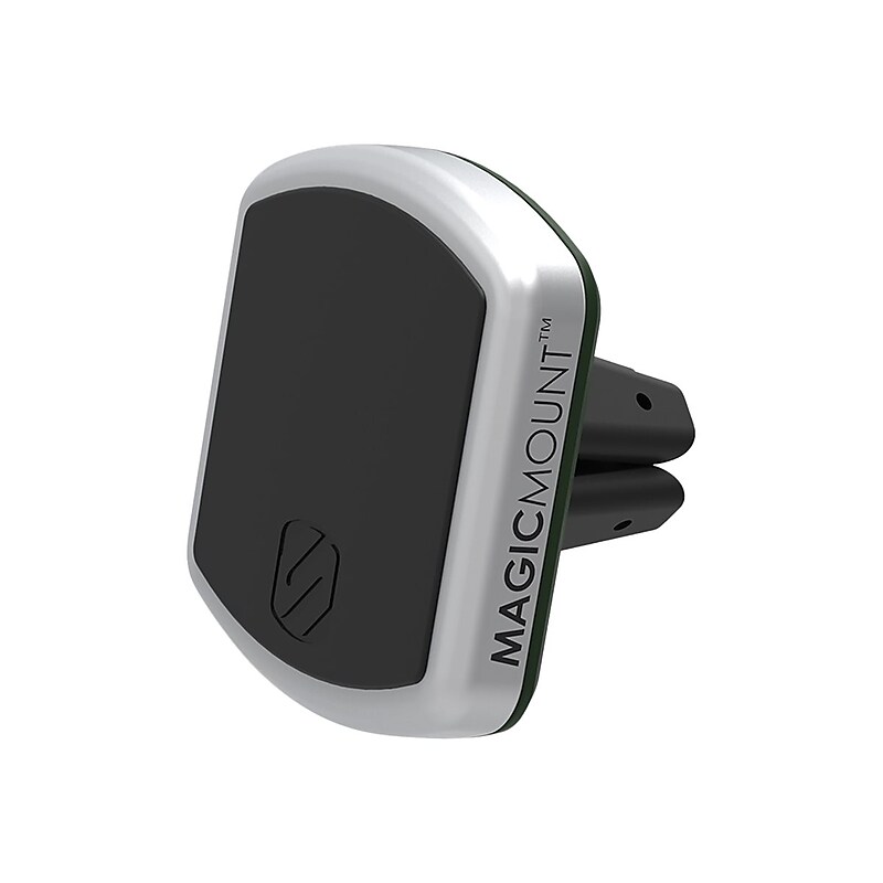 scosche MagicMount Pro Vent Magnetic Cell Phone Car Vent Mount, Black/Silver (MPV-XTSP1) image 1