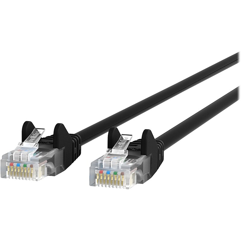 Belkin A3L980bt05MBLKS 16.4 ft. CAT-6 Cable, Black image 1