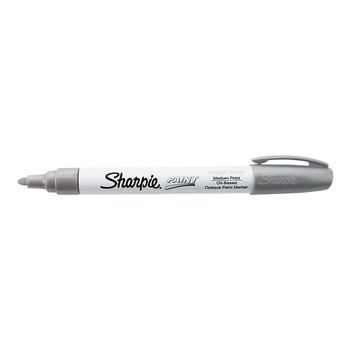 Sharpie Oil-Based Paint Marker, Medium Tip, Silver Ink (1875050