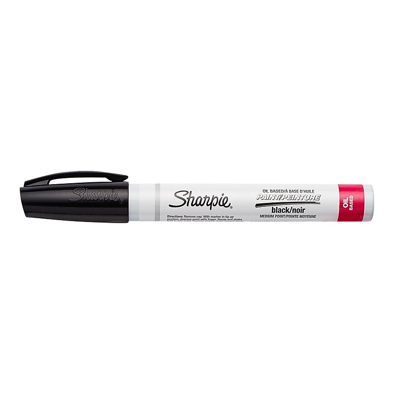 Sharpie Oil-Based Paint Marker, Medium Tip, Black Ink (1874989) image 1