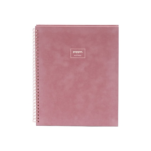 Poppin Velvet 1Subject Professional Notebooks, 8.25" x 10.25", College