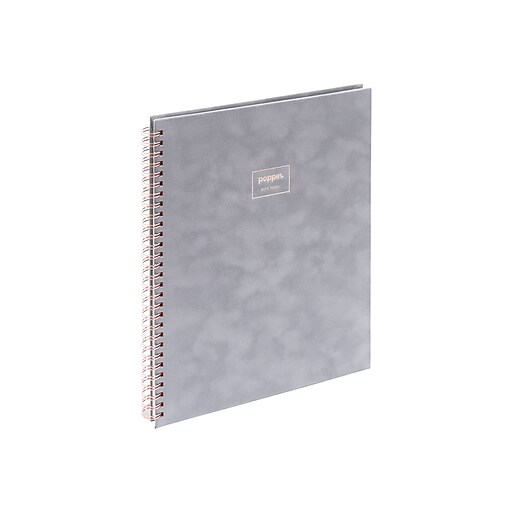 Poppin Velvet Professional Notebooks, 8.25" x 10.25", Narrow Ruled, 40