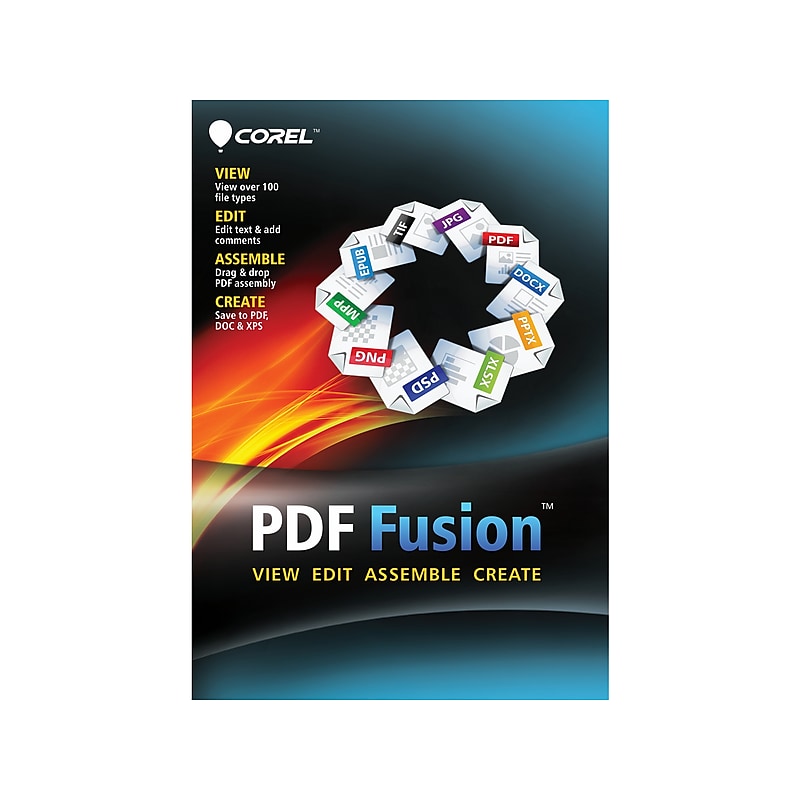 Corel PDF Fusion for 1 User, Windows, DVD/Download (CORK1Z800F044) image 1