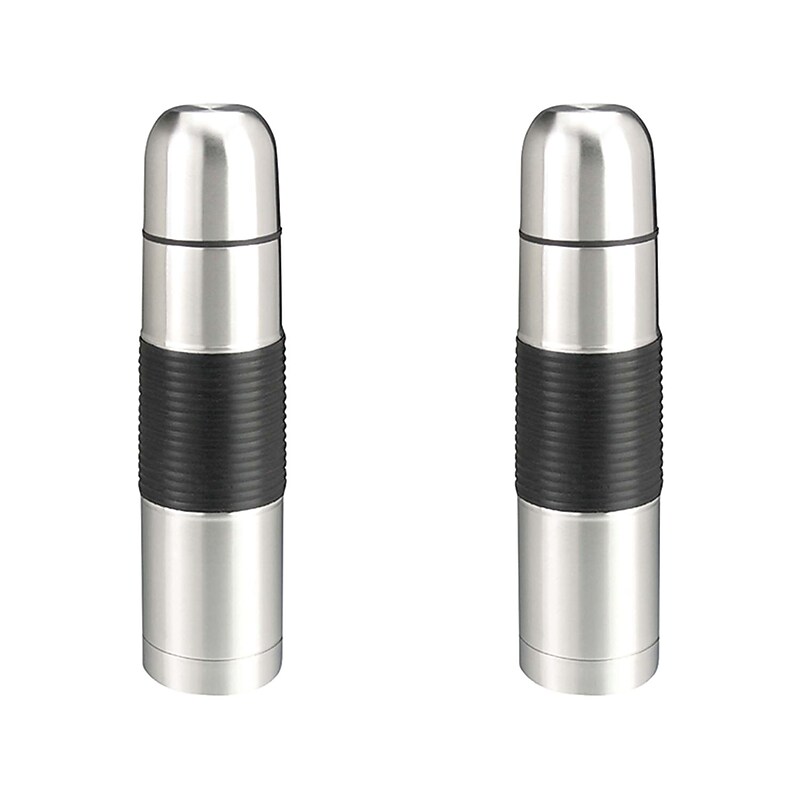 Brentwood Appliances Vacuum-Insulated Stainless Steel 16oz Coffee Thermos, Black, 2/Bundle (843631126158) image 1