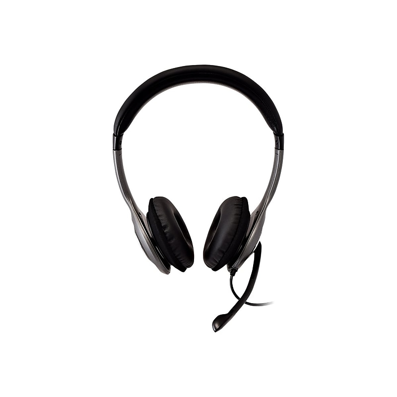 V7 Noise Canceling Stereo Headset, Over-the-Head, Gray/Black (HU521-2NP) image 1