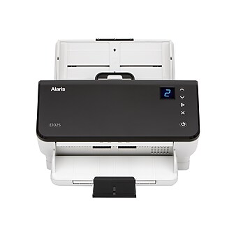 Alaris E1025 1025170 Desktop Scanner, White/Black