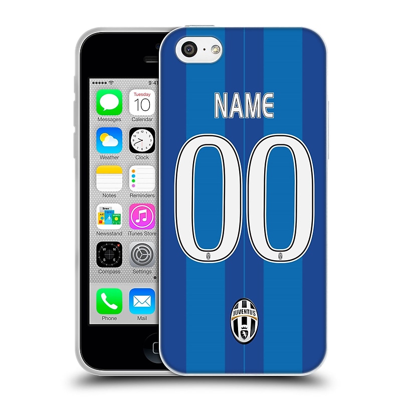 Custom Customised Personalised Juventus Football Club Personalised Away Soft Gel Case For Apple Iphone 5C image 1