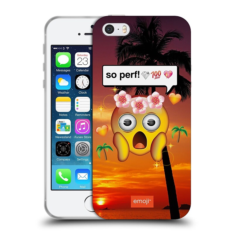 Official Emoji Photo Graphic So Perf Soft Gel Case For Apple Iphone 5 / 5S / Se image 1