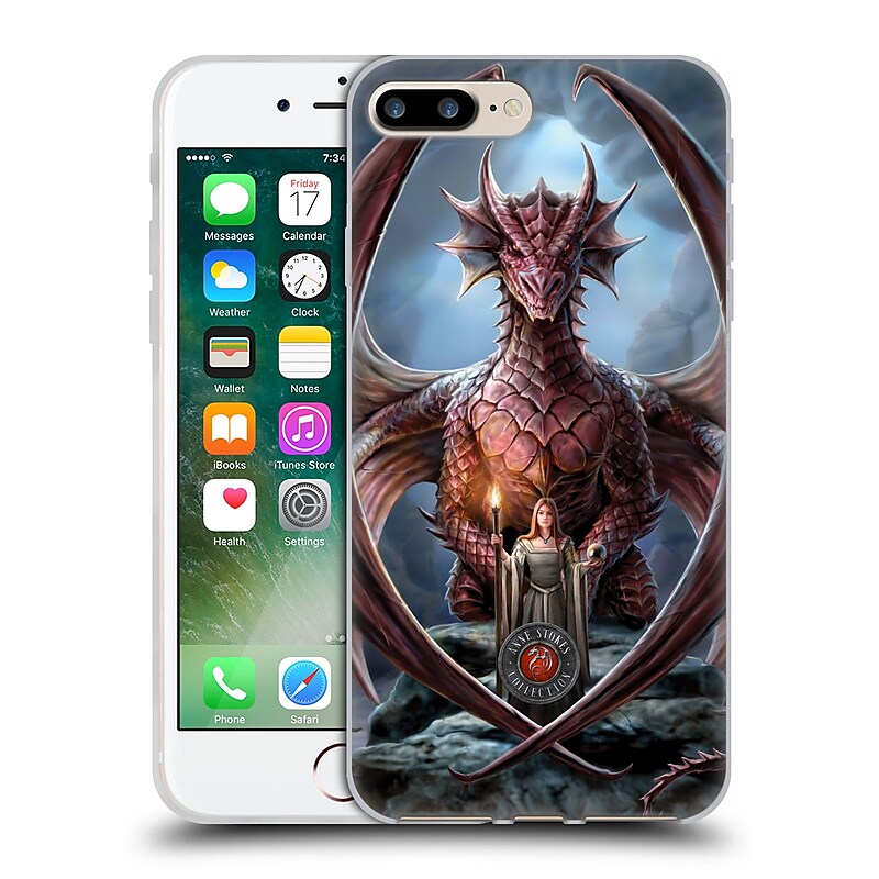 Official Anne Stokes Dragon Friendship Guardian Soft Gel Case For Apple Iphone 7 Plus image 1