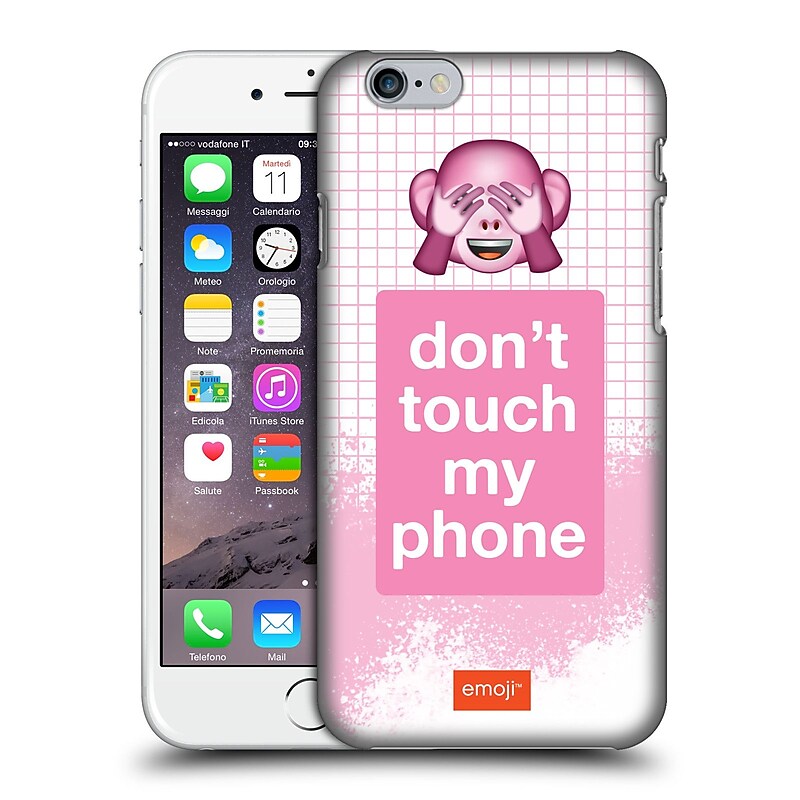 Official Emoji Pastel Sass Do Not Touch Hard Back Case For Apple Iphone 6 / 6S image 1