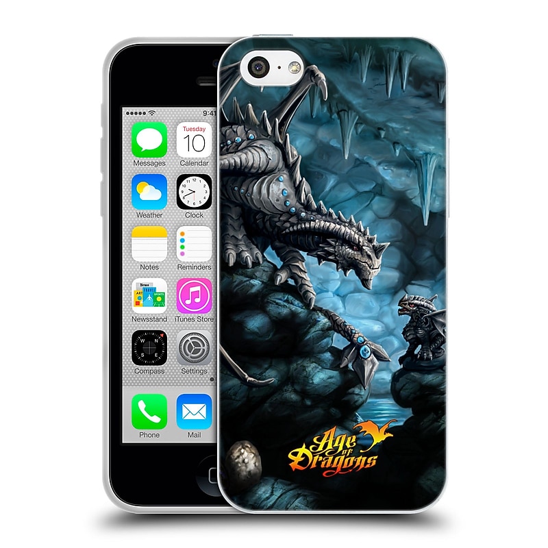 Official Anne Stokes Age Of Dragons Rock Soft Gel Case For Apple Iphone 5C image 1