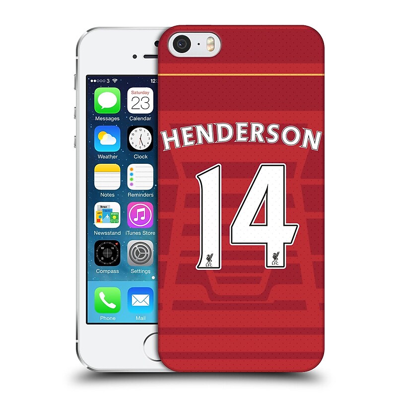 Official Liverpool Football Club Players Home Kit 16/17 Group 1 Henderson Hard Back Case For Apple Iphone 5 / 5S / Se image 1