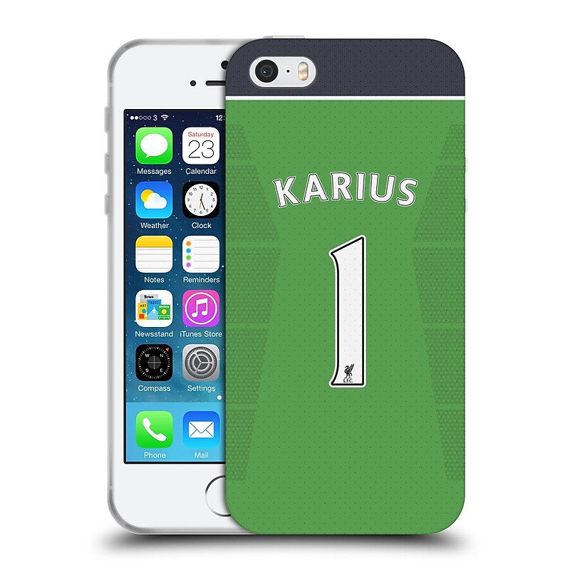 Official Liverpool Football Club Players Home Kit 16/17 Group 2 Karius Soft Gel Case For Apple Iphone 5 / 5S / Se image 1