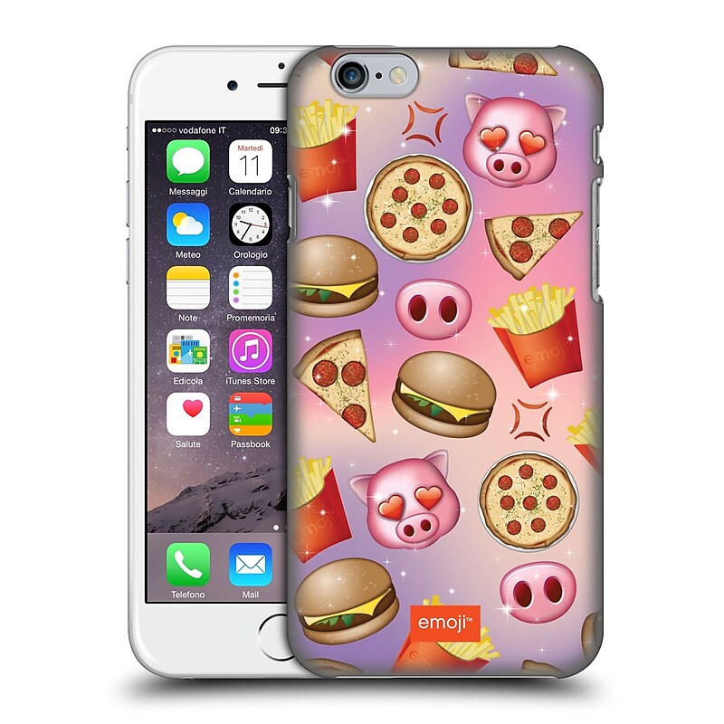 Official Emoji Patterns Food Hard Back Case For Apple Iphone 6 / 6S image 1