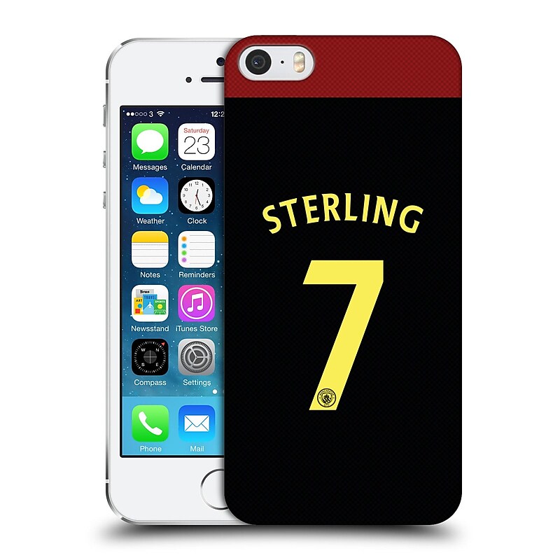 Official Manchester City Man City Fc Away Kit 2016/17 2 Sterling Hard Back Case For Apple Iphone 5 / 5S / Se image 1