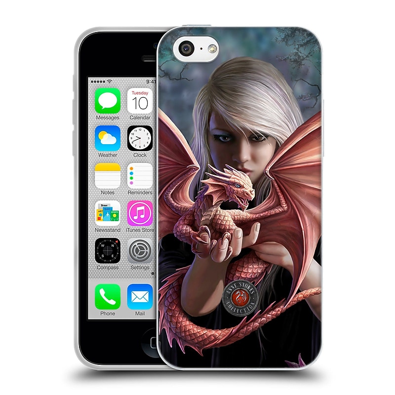 Official Anne Stokes Dragon Friendship Dragonkin Soft Gel Case For Apple Iphone 5C image 1