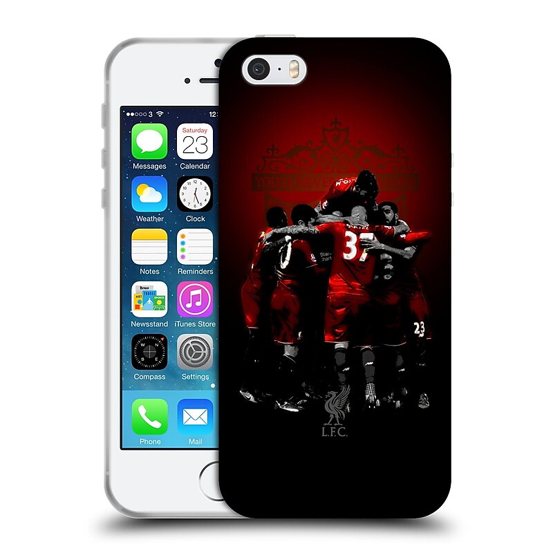 Official Liverpool Football Club Red Pride Team Soft Gel Case For Apple Iphone 5 / 5S / Se image 1