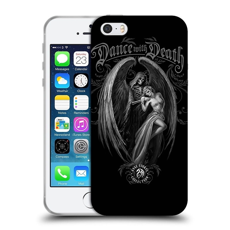 Official Anne Stokes Gothic Dance With Death Soft Gel Case For Apple Iphone 5 / 5S / Se image 1
