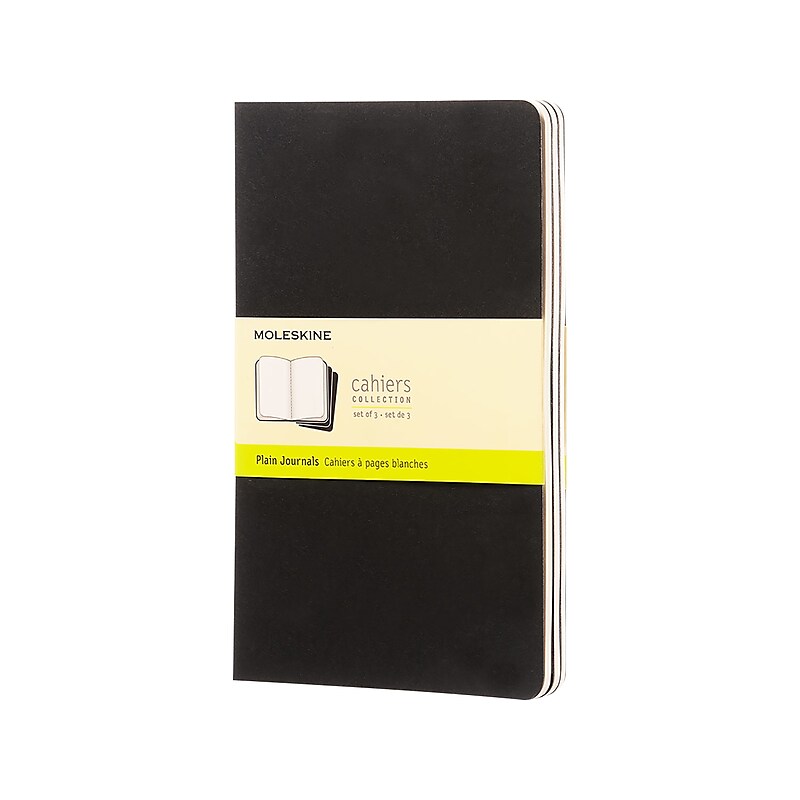 Moleskine Cahier Journal, 5" x 8.25", Black, 80 Pages (704970) image 1