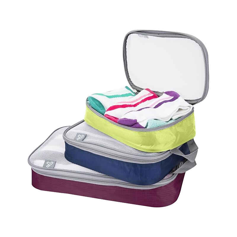 Travelon 3-Piece Polyester Travel Organizer, Multicolored (44021-070) image 1