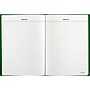 Standard Diary Daily Reminder Hardcover Journal, 5.75" x 8.25", Narrow Ruled, Green Moire (SDU38903)~#|#~sp58028341_sc7