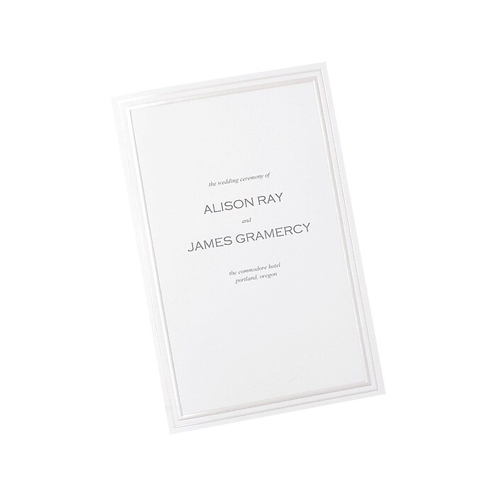 Gartner Studios Matte Blank Cards, Pearl/White, 50/Pack (61407