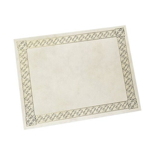 Gartner Studios Certificates, 8.5" x 11", Parchment/Gold Foil, 15/Pack