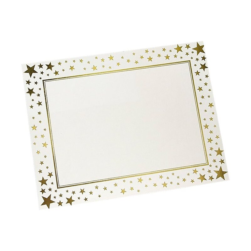 Gartner Studios Certificates, 8.5" x 11", Parchment/Gold Foil, 15/Pack (77746) image 1