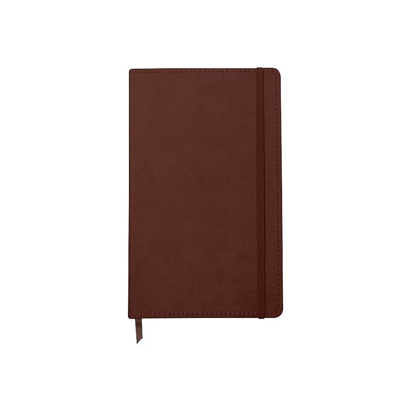 DesignWorks Ink Journal, 5.13" x 8.25", Wide Ruled, Brown, 240 Pages (TJBP85-1024S) image 1