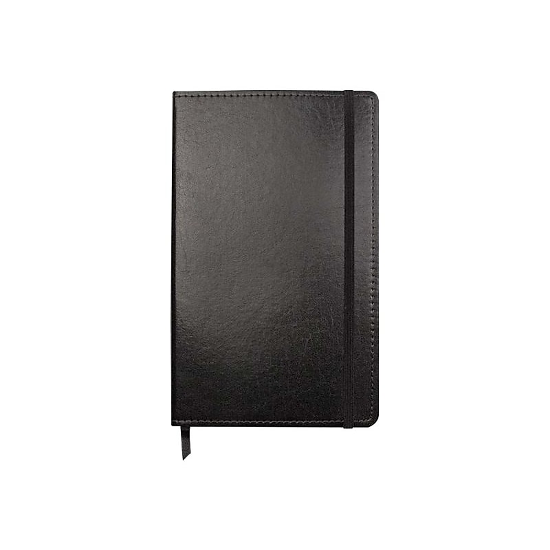 DesignWorks Ink Journal, 5.13" x 8.25", Wide Ruled, Black, 240 Pages (TJBP85-1025S) image 1