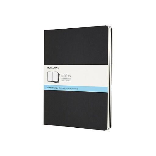 Moleskine Cahier Journal, 7.5" x 9.5", Dotted Ruled, Black, 80 Pages, 3